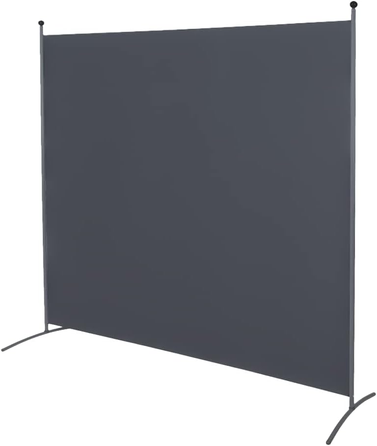 Steel-AID Single-Panel Privacy Room Divider – Folding Partition Privacy Screen for Office, Classroom, Dorm Room, Kids Room, Studio, Conference - 71" x 72" - Easy to Assemble, Freestanding & Foldable