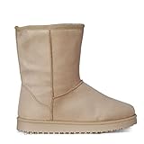 Bota caliente Botas Australianas para Mujer Forrada con Pelo Camel (37)