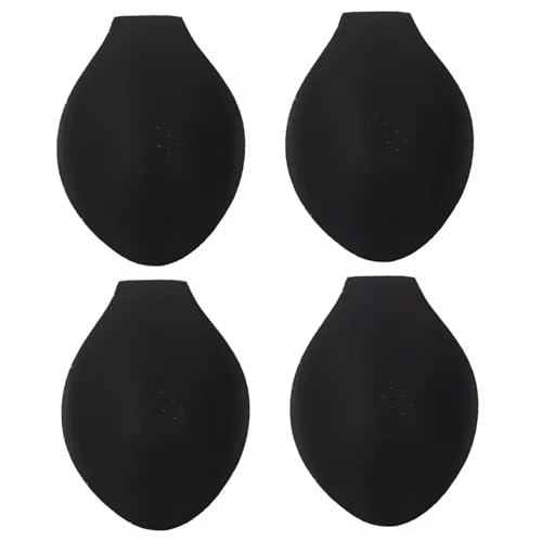 Mens Thongs Underwear Cup, 4Pcs Bulge Enhancer Men, Sponge Pad Bulge Enhancer, Perfect for Swimming Boxers, Briefs, Thongs, Shorts, Black