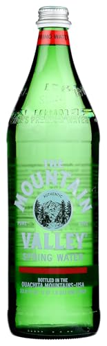 Image of Mountain Valley Water, Water Spring Glass, 33.8 Fl Oz