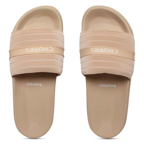 Image of CHUPPS STITCH Women's Comfort Slippers | Elegant Lightweight Slip-On Footwear with Soft Cushioned Footbed | Stylish Casual Slippers for Daily Wear, Home, Walking & Outdoor