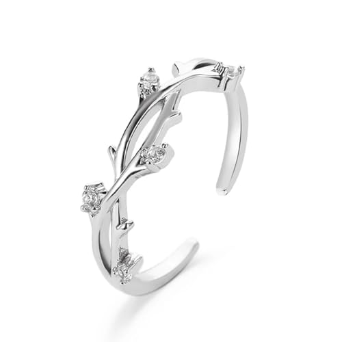 Bague branches en cristal pour mariage et soirées élégantes