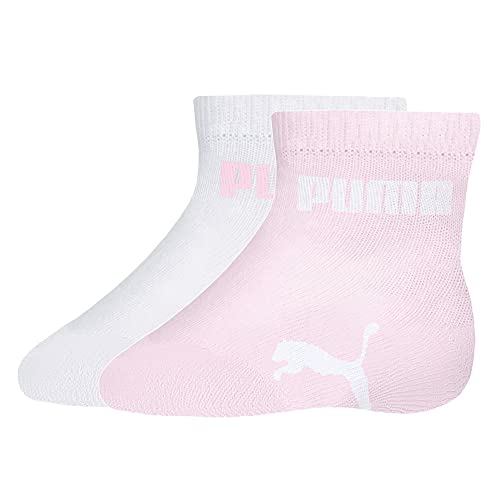 PUMA Cano Baixo, Meias Bebê Unissex, Branco/Rosa, 21-24