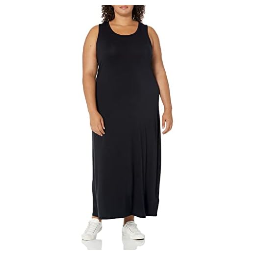 Amazon Essentials Women's Tank Maxi Dress, Black, X-Large