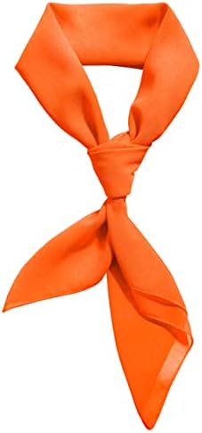 Comsite Chiffon Scarf Ribbon Neck Scarf Square Handkerchief 23"x23" 26"x26" 30"x30"