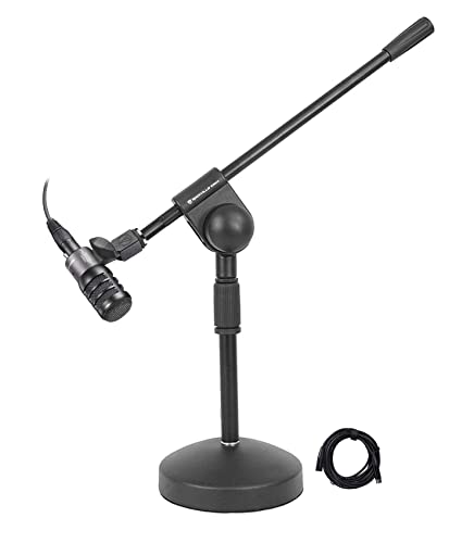 Audio-Technica ATM230 Dynamic Instrument Microphone Drum Mic+Stand+Mount+Cable
