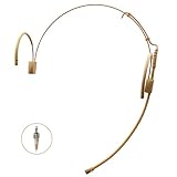 Pro Earhook Headset Headworn Microphone JK MIC-J 060 Compatible with Sennheiser Wireless Bodypack Transmitter - 1/8'' TRS Locking Screw Plug