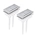 Produktbild Platz Standard WC Taste Chrom Silber Dual Flush Toiletten Wassertank Drucktasten, Zubehör für Hochdruckpumpen für Closestool 2 Stück