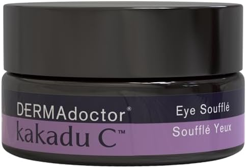 DERMAdoctor Vitamin C Eye Cream with Vitamin E for Dark Circles, 0.5 Fl oz