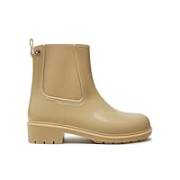 Tommy Hilfiger Women's Nonslip Flag Rainboots, Off-White (Country Ivory), 7