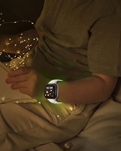 Asondig Luminous Gizmo Watch Band Compatible With Verizon Gizmo Watch 1/2/3 Replacement Band Gabb Watch Strap Syncup Kid Watch Band Silicone Soft Watch Replacement Cartoon Wristband Girl Boy Christmas #TOP4