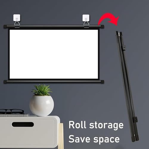 Pantalla de proyector manual 72 pulgadas formato 16:9 miniatura 3