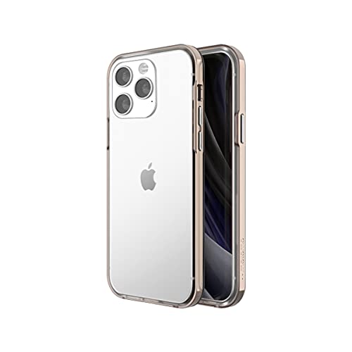 motomo iPhone 13 Pro �p �P�[�X INO ACHROME SHIELD CASE ��d�\�� [ �N���A �\�t�g �������h�~ TPU�ƃ|���J�[�{�l�[�g�̃n�C�u���b�h �ϏՌ� �o���p�[�� �A���~�j�E���{�^�� ���C�����X�[�d ] Chrome