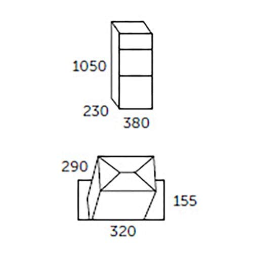 Paketbriefkasten Allux 600 aus verzinktem Stahl, One Size