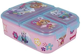 Stor S.L. Paw Patrol Skye Children's Premium Lunch Box Breakfast Box Vesper Box with 3 Compartments with Name Sticker