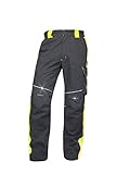  K&G Profi Arbeitshose Herrenhose Berufshose AH640 SCHWARZ/GELB NEON Schutzhose Sicherheitshose KombihoseHose Herren (50)