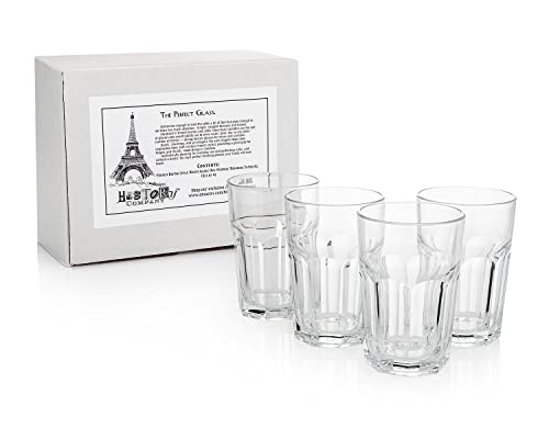 HISTORY-COMPANY-French-Bistro-Tempered-Water-Glass-All-Purpose-Drinking-Tumbler-4-Piece-Set-Gift-Box-Collection HISTORY COMPANY French Bistro Tempered Water Glass All Purpose Drinking Tumbler 4 Piece Set Gift Box Collection