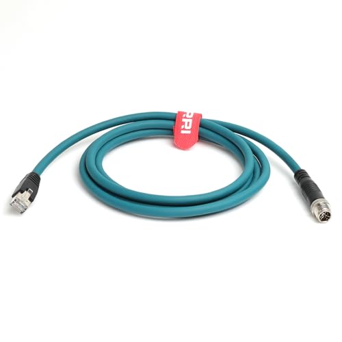 Cable Cat 7e M12 a RJ45 evita pérdidas de datos en escáner de código de barras de 2m 2