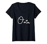 Womens Oma German Grandma Women Mother's Day Christmas Birthday V-Neck T-Shirt