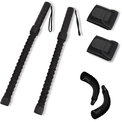 Image of 2Pcs Ropeless Battle Ropes for Home Gym, Strength Training Heavy Duty Workout Ropes for HIIT, Indoor Outdoor Portable Exercise Equipment for Men Women (With 2Pcs Wrist Guard)