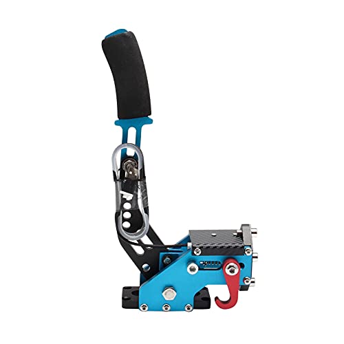 14ビット PC SIM USBハンドブレーキ レーシングゲーム G25 G27 G29 T500 FANATECOSW ダートラリーウィンドウ用 USBゲームリニアハンドブレーキクランプ PC用USBハンドブレーキクランプ ブラック/レッド/ブルー (Windows PCシステムのみ)