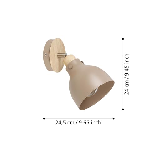 Lampe de lecture Arrecife EGLO avec spot orientable E27 pour applique de salon - 5