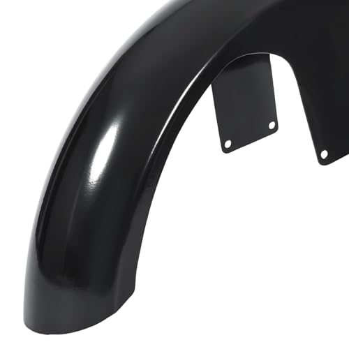 HECASA 26" Front Fender Wheel Compatible with Harley Touring Road King Road Glide Electra Glide Street Glide Custom Baggers Mud Guard Protection Powder Coated Black by HECASA - Used condition - Image 7