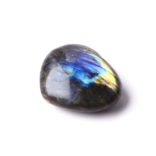 Image of 1.18in-1.97in Natural Labradorite Large Heart Stones Healing Crystals Gemstones Gifts Heart Shaped Rocks for Home Decor Reiki Meditation Women