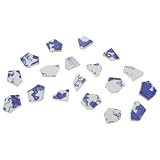 Art de la porcelaine bleue et blanche : met en valeur des pièces traditionnelles en porcelaine bleue et blanche pour une esthétique unique, carreaux artisanaux, petites mosaïques