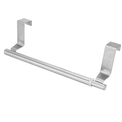 Nikou Toallero retráctil de acero inoxidable, barra doble/individual, 34 pulgadas, soporte para toallas que ahorra espacio para baño y dormitorio, estante de toallas montado en la pared