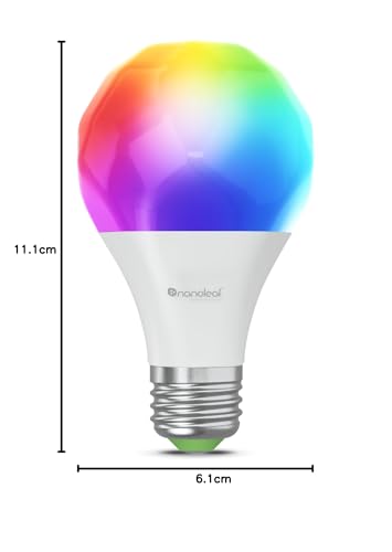 Matter Essentials Lampadina E27 RGBW Smart e Dimmerabile - Luci Led 16M Colori, Matter over Thread, Bluetooth, Funziona con Google Home Apple, Sincronia Musica e Monitor, Casa e Gaming - Illuminazione - Immagine 7