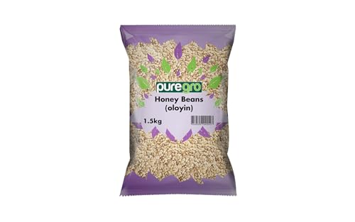 Puregro Honey Beans (Oloyin) | Premium | Versatile & Nutritious | Nutritious Nigerian Beans | Naturally Sweet & Flavourful | Perfect for Soups, Stews & Traditional Dishes | Weight 1.5kg | Pack of 1