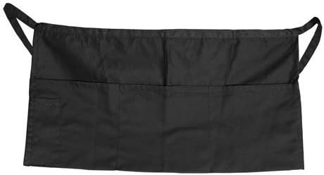 Update International (WAP-BK) Cotton Blend 4-Pocket Waist Apron,40 Pound,Black