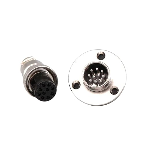 GX16 16mm 2 3 4 5 6 7 8�R�A9��10�s�� XLR �t�����W �q��R�l�N�^ ���X �v���O �I�X �V���[�V �~�`�}�E���g �\�P�b�g(GX16 flange 10Pin,20 Sets)