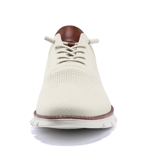 Image of Wearbreeze Men's Business Casual Oxford Sneakers - Lightweight Lace-Up Dress Shoes for Work, Travel & Daily Commute