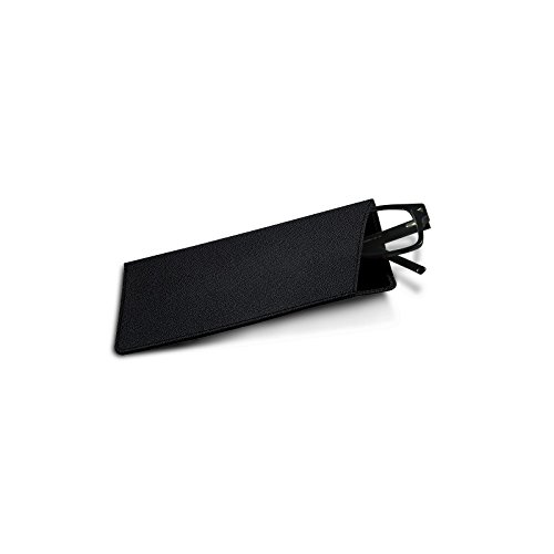 Preisvergleich Produktbild Lucrin - Etui für Brillen in Standardgröße - Schwarz - Ziegenleder