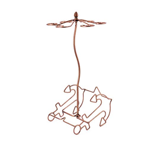 ULYTMMJG Wine Rack - Metal Bar Free Standing Iron Wine Rack,2 Bottle Capacity and 6 Goblets Wine Shelf Cabinet for Bars Restaurkitchens