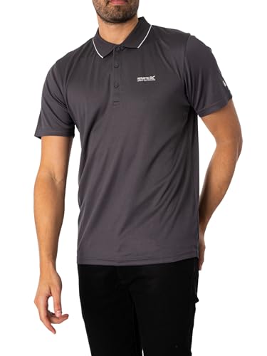 Regatta Mens Maverick V Quick Drying Wicking Polo Shirt, Seal Grey