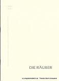  Programmheft Die Räuber. Schauspiel von Friedrich Schiller. Kieler Programmhefte 1962 / 63