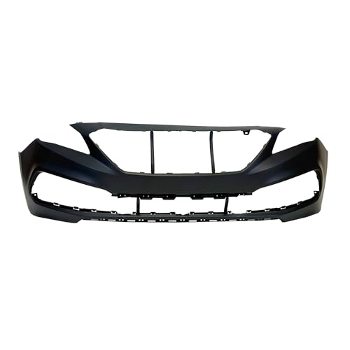 FitParts Compatible With Front Bumper Cover 2015 2016 2017 Hyundai Sonata Eco GL GLS LE SE Sport Limited Sedan 15 16 17. New, Primed and Ready for Paint. W/o Parking Aid Sensor Holes.