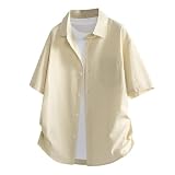 [BesBet] シャツ メンズ 半袖 夏服 涼しい 薄手 ボタンダウンシャツ おしゃれ ゆったり 無地 吸汗速乾 柔らかい 快適 涼感 トップス カジュアル かっこい ファッション 男女兼用 春夏