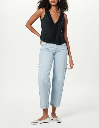 The Drop Women's Paloma Lace Trimmed Sleeveless Top4