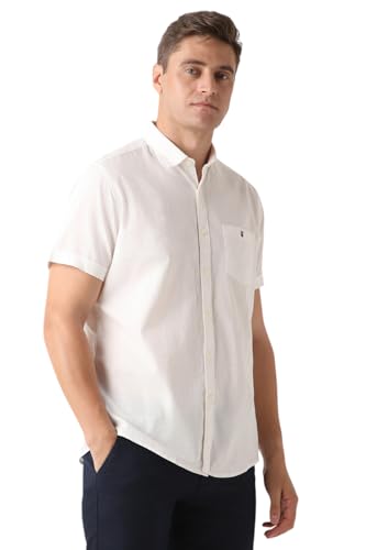 Image of Louis Philippe Men's Cotton Solid Slim Fit Shirt