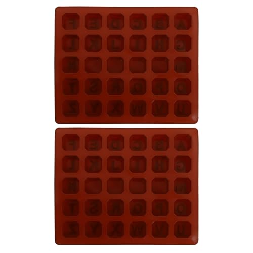 Moldes de Silicona para Cubos de Hielo Letras DIY 2 Piezas