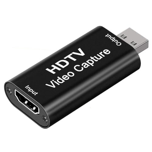 Gebildet Tarjeta de Captura de Video 4K, HDMI a USB Tarjeta de Captura 1080P para Transmisión, Grabación y Juegos, Compatible con Nintendo Switch, PS5 y Xbox