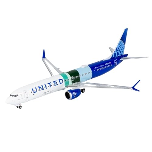 Réplica de modelo de avión United Airlines B737 MAX10 acabado premium diecast N27602