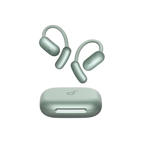 soundcore AeroFit 2 by Anker, Open-Ear Kopfhörer, KI-Übersetzung, anpassbare Ohrbügel, Fester Halt, tiefer Bass, Hi-Res Audio, 42h Spielzeit, Bluetooth 5.4, kabellos Laden, IP55, klare Anruf