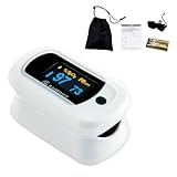 【指定管理医療機器認証番号取得済】パルスオキシメーター 家庭用 酸素濃度計 心拍計 脈拍測定器 付属品5点セット Spo2 血中酸素濃度測定 目安値確認 6ヶ月保証 日本語説明書付き コンパクト 携帯便利 高齢者 子供 健康管理 在宅ケア ギフト プレゼント