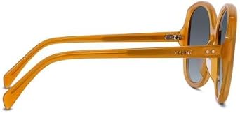 Grey Gradient Round Designer Sunglasses by Celine