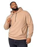 Casaco Blusa Moletom Plus size Masculino Com capuz Flanelado G1 G2 G3 G4 Inverno De Frio (BR, Numérico, 1, Regular, Regular, G2, Caqui)